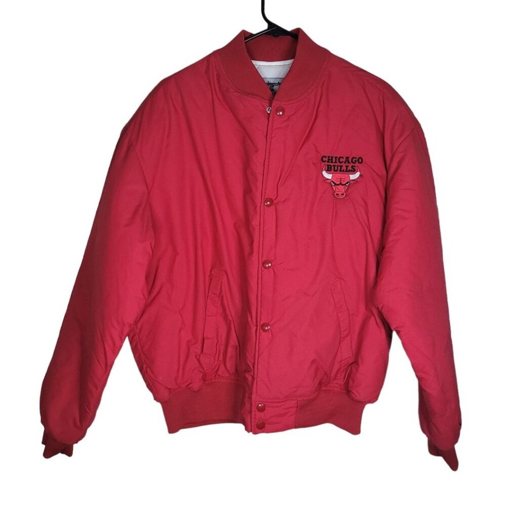 Chicago Bulls Swingster Red Jacket Coat‎ Varsity Mens Medium